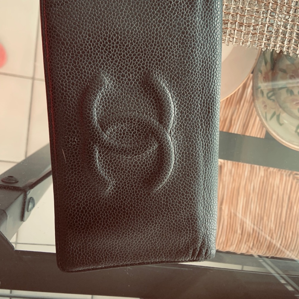 Authentic Chanel caviar wallet